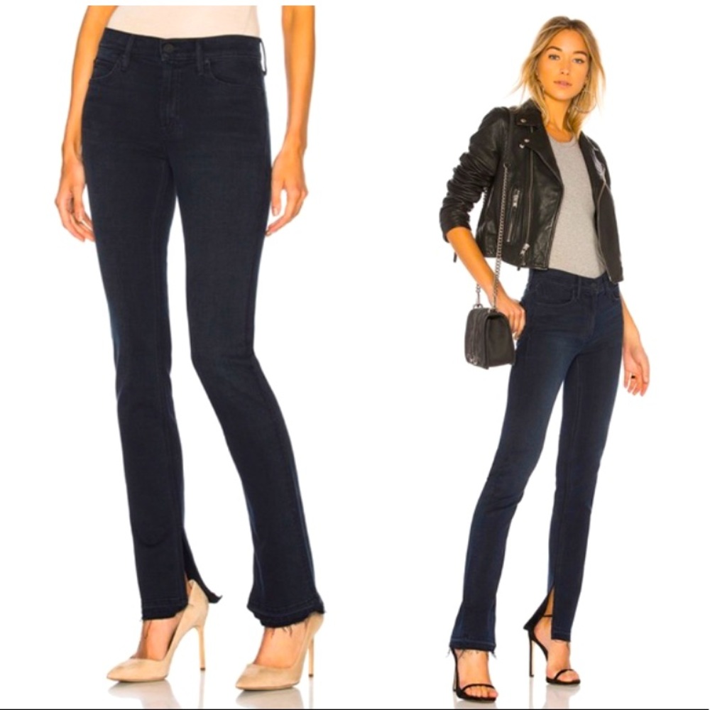 MOTHER “The Rascal” Undone Hem Jeans- Storm Clouds